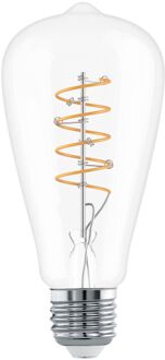 Eglo Ledfilamentlamp Edison - D6,4cm - Warm Wit - E27 - 7,3w