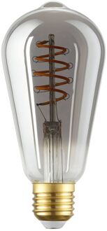 Eglo Ledfilamentlamp Edison - Smoke - D6,5cm - Warm Wit - E27 - 4w