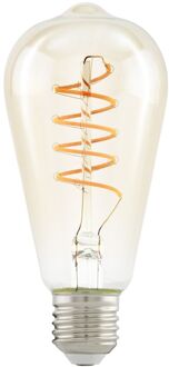 Eglo Ledfilamentlamp Edison Spiral - D6,4cm - Warm Wit - E27 - 4w