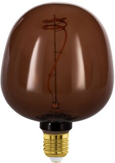 Eglo Ledfilamentlamp G125 - Amber - D12,5cm - Dimbaar - Warm Wit - E27 - 4w