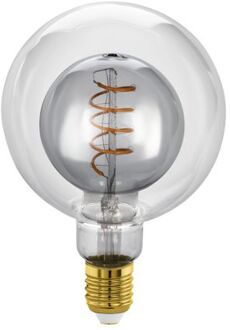 Eglo Ledfilamentlamp G125 Gerookt Glas E27 2w