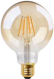 Eglo Ledfilamentlamp Globe 1 - Amber - D9,5cm - Warm Wit - E27 - 4w