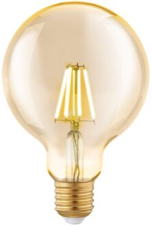 Eglo Ledfilamentlamp Globe 2 - Amber - D9,5cm - Warm Wit - E27 - 4w