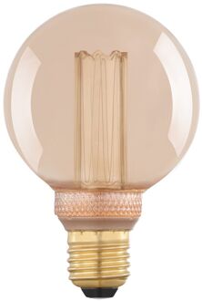 Eglo Ledfilamentlamp Globe 3 - Amber - D8cm - Warm Wit - E27 - 4w