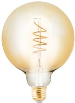 Eglo Ledfilamentlamp Globe - Amber - D12,5cm - Dimbaar - Warm Wit - E27 - 4w