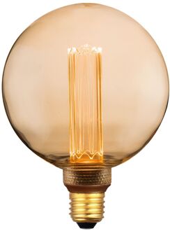 Eglo Ledfilamentlamp Globe - Amber - D12,5cm - Dimbaar - Warm Wit - E27 - 9w