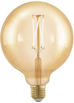 Eglo Ledfilamentlamp Globe - Amber - D12,5cm - Warm Wit - E27 - 4w