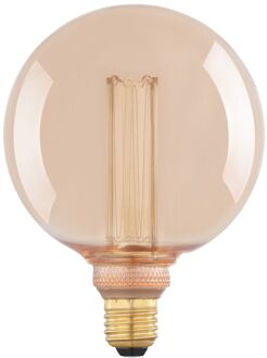 Eglo Ledfilamentlamp Globe - Amber - D12,5cm - Warm Wit - E27 - 4w
