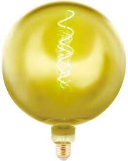 Eglo Ledfilamentlamp Globe - Goud - D20cm - Dimbaar - Warm Wit - E27 - 4w