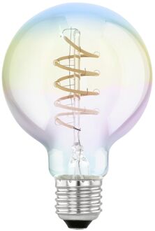 Eglo Ledfilamentlamp Globe Rainbow Spiral - D8cm - Dimbaar - Warm Wit - E27 - 4w