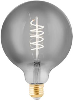 Eglo Ledfilamentlamp Globe - Smoke - D12,5cm - Dimbaar - Warm Wit - E27 - 4w