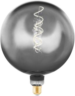 Eglo Ledfilamentlamp Globe - Smoke - D20cm - Dimbaar - Warm Wit - E27 - 4w