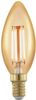 Eglo Ledfilamentlamp Kaars - Amber - D3,7cm - Warm Wit - E14 - 4w