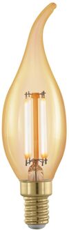 Eglo Ledfilamentlamp Kaars Retro - Amber - D3,5cm - Warm Wit - E14 - 4w