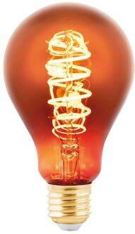 Eglo Ledfilamentlamp Peertje - Koper - D7,5cm - Dimbaar - Warm Wit - E27 - 4w