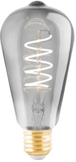 Eglo Ledfilamentlamp St64 Smoky Spiraal E27 4w