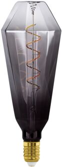 Eglo Ledfilamentlamp T100 - Smoke - D10cm - Dimbaar - Warm Wit - E27 - 4,3w