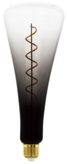 Eglo Ledfilamentlamp T110 - Smoke - D11cm - Dimbaar - Warm Wit - E27 - 4w