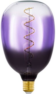 Eglo Ledfilamentlamp T120 - Paars - D12cm - Dimbaar - Warm Wit - E27 - 4w
