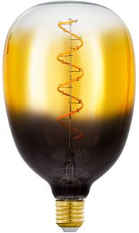 Eglo Ledfilamentlamp T120 Spiral - Zand - D12cm - Dimbaar - Warm Wit - E27 - 4w