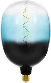 Eglo Ledfilamentlamp T180 - Blauw - D18cm - Dimbaar - Warm Wit - E27 - 4w