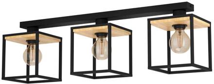 Eglo Libertad Plafondlamp - E27 - 86 cm - Zwart/Bruin Bruin, Zwart