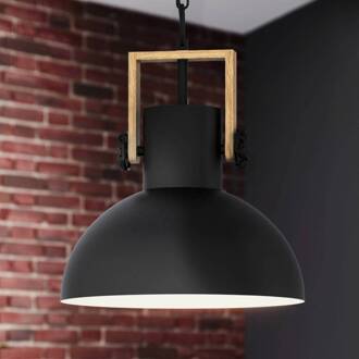 Eglo Lubenham Hanglamp - E27 - Ø 30 cm - Zwart, Bruin Bruin, Zwart