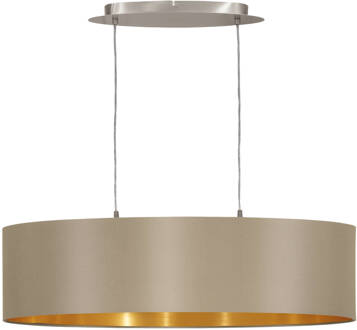 Eglo Maserlo Hanglamp - E27 - 78 cm - Grijs/Taupe, Goud