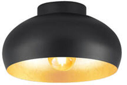 Eglo Mogano 2 Plafondlamp - E27 - Ø28 cm - Zwart|Bladgoud