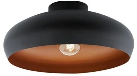 Eglo Mogano 2 Plafondlamp - E27 - Ø28 cm - Zwart|Koper
