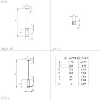 Eglo Nafferton hanglamp van hout, 1-lamp zwart, bruin