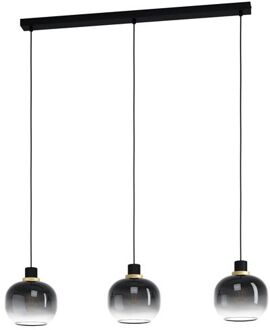 Eglo Oilella Hanglamp - E27 - 95 cm - Zwart/Geelkoper Koper, Zwart
