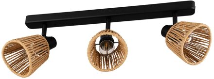 Eglo Opbouwspot Keelby - Natuur - Zwart - 3xe14