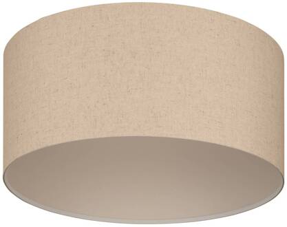 Eglo Plafondlamp Feniglia met linnen kap naturel