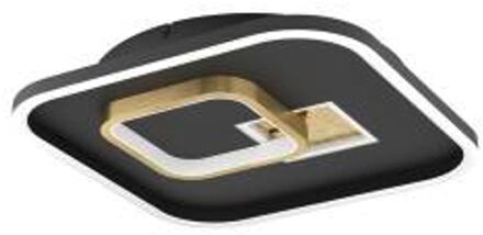 Eglo Plafondlamp Tiriolo - Zwart - Goud - 25,4w