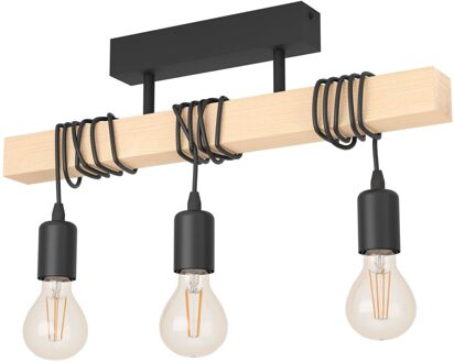 Eglo Plafondlamp Townshend Zwart E27