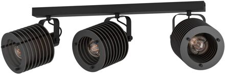 Eglo Plafondspot Segovia Zwart Hout 3xe27