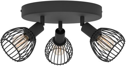 Eglo Plafondspot Sonnino Zwart 3xe14