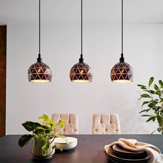 Eglo Roccaforte Hanglamp - E14 - 75 cm - Zwart, Goud Goud, Zwart