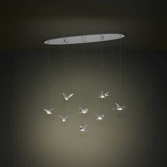 EGLO Stars Of Light LED hanglamp Paratebueno, chroom, 8-lamps.