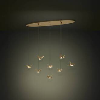 EGLO Stars Of Light LED hanglamp Paratebueno messing 8-lamps