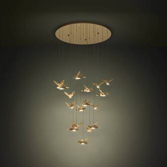 EGLO Stars Of Light LED-hanglamp Paratebueno messing rond 17fl