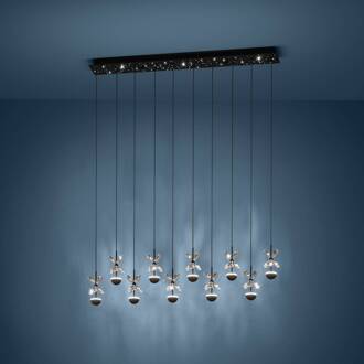 EGLO Stars Of Light LED-hanglamp Pianopoli, zwart, L. 87 cm zwart, helder
