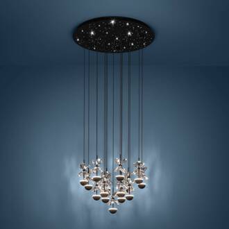 EGLO Stars Of Light LED hanglamp Pianopoli zwart Ø 50 cm zwart, helder