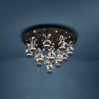 EGLO Stars Of Light LED plafondlamp Pianopoli zwart Ø 50 cm zwart, helder