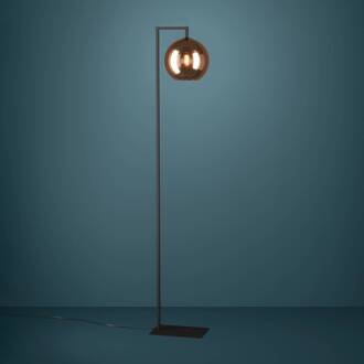 EGLO Stars Of Light vloerlamp Cordoba, glas koperkleurig koper, zwart