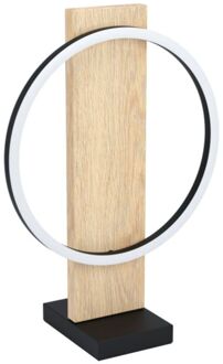 Eglo Tafellamp Boyal Led Zwart Licht Hout 12w
