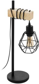 Eglo Tafellamp Townshend 5 Hout Zwart E27