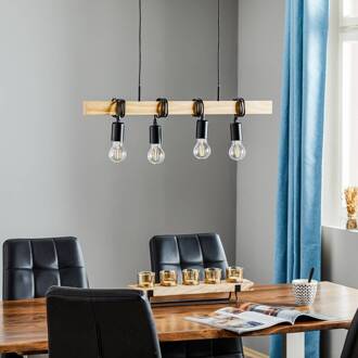 Eglo Townshend Hanglamp Bruin, Zwart