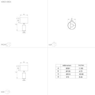 Eglo Vinoza tafellamp, voet wit, kap zwart zwart, wit